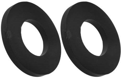 2 Pièces Bague D'amortisseur de Voiture Noire en Caoutchouc