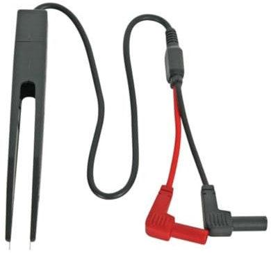 Velleman Testpinzette für SMD-Komponenten, Kabellänge 40 cm, feine Spitze, max 24 V/1 A, ideal zum Testen, Messen, Reparieren oder Ersetzen von SMD-Komponenten