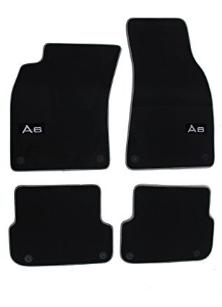 Audi 4F1061270PAMNO Textilfußmatten Premium Hinten, Schwarz, 2 Stück