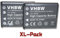 vhbw 2X Akku kompatibel mit Bosch Nyon 2020, BUI275 Kamera (600 mAh, 3,7 V, Li-Ion)