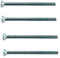Merriway BH03950 (20 Pcs) M3.5 x 40mm 1.5 inch BZP Raised CSK Electrical Plug Socket Switch Machine Screw - Pack of 20 Pieces