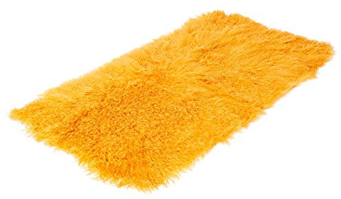 Reissner Lammfelle Tibet Lammfell Auflage TP1 60x120cm Farbe orange JAY12 TP1