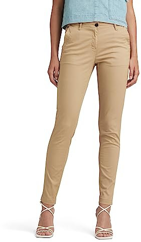 G-STAR Femme Chino Bronson Mid Waist Skinny, Beige (Sahara D03166-5488-436), 33W / 32L