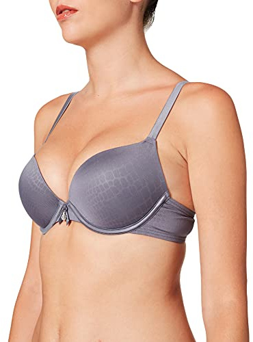 Sassa Damen BH Push UP - BH 28271, Gr. 90A, Grau (Dusty Grey 580)