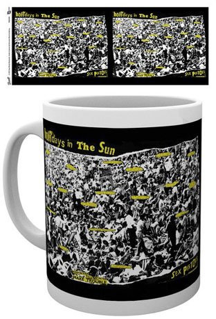 empireposter Sex Pistols - Holidays In The Sun - Keramik Tasse - Größe Ø8,5 H9,5 cm + 1 Lizenz Keramik Tasse - Größe Ø8,5 H9,5 cm