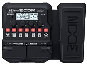 Zoom - G1X FOUR - Processore Multi-Effetti per Chitarra con Pedale di Espressione, con 70+ Effetti Integrati, Modellazione di Amplificatori, Looper, Ritmi, Accordatore, Alimentazione a Batteria