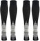 2 Paar Kompressionsstrümpfe Kniestrümpfe Stützstrümpfe Laufsocken für Damen & Herren, Sport, Laufen, Flug, Reisen, Schwangerschaft, Medizinische Kompressionssocken (L, Grau)