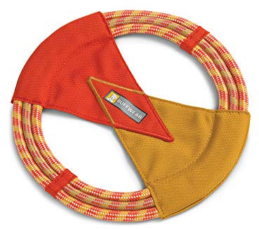 RUFFWEAR Fling-Fetch-Tug Hundespielzeug, Fliegende Scheibe, Einheitsgröße, pazifisches Ringspielzeug, Sockeye Red