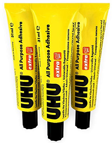 UHU Lot de 3 tubes de gel adhésif multi-usages 31 ml