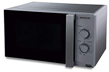 MICRONDAS INFINITON MW-2511C CON GRILL (25L, INOX, Potencia 900W, GRILL 1000W, Capacidad 25L, Plato 27 cm, Descongelador)