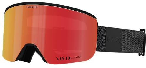 Giro Axis Skibrille – Schwarz Mono – Vivid Ember/Vivid Infrarot Linse