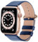 Fullmosa Cinturino per Apple Watch 45mm/44mm/49mm/42mm, Cinturini in Pelle di Ricambio Compatibile con Apple Watch Serie 8 7 6 5 4 3 2 1, Apple Watch SE 2/ SE/Ultra, Blu Scuro