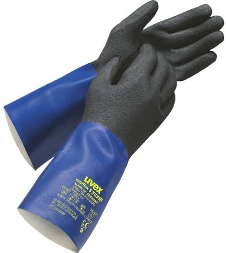 uvex Rubiflex S XG 35 B Unisex Handschuhe 7,Grau/Schwarz/Weiß