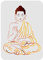 FINGERINSPIRE Buddha-Schablone, 21 x 29,7 cm, sitzender Buddha, dekorativ, Basteln, indische Schablone aus Kunststoff, wiederverwendbar, für Malerei auf Wand und Fliesen aus Holz
