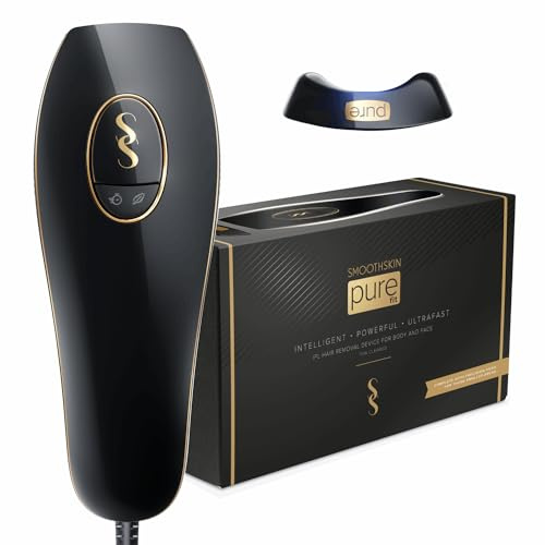 SmoothSkin Pure Fit IPL Hair Removal Device – At-Home Laser Hair Removal for Women & Men, Visible Results in 2 Weeks, Includes Precision Head, Safe for Face & Body, Long-Lasting Hair Reduction