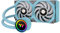 Thermaltake TOUGHLIQUID 240 ARGB Sync All-In-One Turquoise Wasserkühlung | 5V adressierbar | leise 120-mm-PWM-Lüfter | für Intel und AMD Sockel | LGA-1700 | türkis