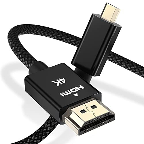 Elebase Micro HDMI-Kabel 3M,4K 60Hz Micro HDMI Typ D Kabel kompatibel für Raspberry Pi 4 4b,GoPro Black Hero 7 6 5 4,Sony Kamera A6000 A6300,Nikon B500, ZV-E10,Lenovo Yoga 3 Pro 710,Canon,Insignia