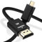 Elebase Micro HDMI-Kabel 3M,4K 60Hz Micro HDMI Typ D Kabel kompatibel für Raspberry Pi 4 4b,GoPro Black Hero 7 6 5 4,Sony Kamera A6000 A6300,Nikon B500, ZV-E10,Lenovo Yoga 3 Pro 710,Canon,Insignia