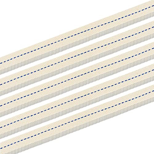 NKlaus 50 X 12cm 100% Coton Naturel Mèche Plate 10mm pour Lampe à pétrole avec pétrole purifié 11098