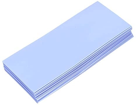 DMiotech 20pcs 29.5mm Flat 72mm Battery Sleeves PVC Wraps Heat Shrink Tubing for 18650 Battery Light Blue