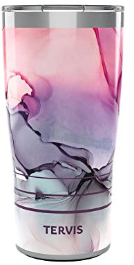 Tervis Carrete de Tinta-Rosa Fluido Vaso Aislado de Triple Pared, Acero Inoxidable, Metalizado