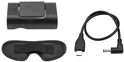 LiLiTok Goggles 2 Accessories Compatible with DJI Avata Goggles 2 Flying Glasses Rear Mounted Battery Box Lens Dustproof Shading Pad Power Supply Cable