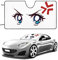 Parasol para Coche Delantero Divertido Enojado Anime Grandes Ojos Azules Parasol para Parabrisa Plegable Portátil Parabrisas Protector Universal para SUV Coches Furgonetas