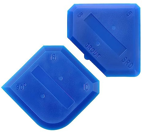 Jitnga 2 Stück Silikonentferner, Fugenglätter Set, Silikon Caulking Werkzeug Kit, Silikon Schaber Silikonentferner Dichtungswerkzeuge Für Küche Bad Boden Fliesen (Blau)