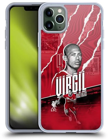 Head Case Designs Officially Licensed Liverpool Football Club Virgil van Dijk 2023/24 First Team Soft Gel Case Compatible With Apple iPhone 11 Pro Max