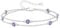 LOUISA SECRET Armband silber 925 damen mit Zirkonia Armband Doppelt Kette Verstellbar Armkette Valentinstag Muttertag Geburtstags Weihnachten Geschenk für Sie Frauen Freundin (925 Silver-02-Feb)