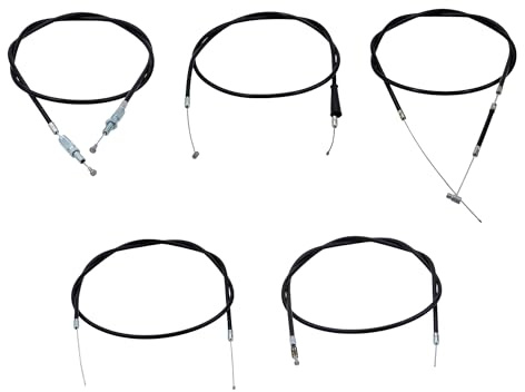 Citomerx Bowdenzug Set schwarz 5-teilig | Kompatibel mit Hercules Prima 2 4 / M 1 2 3 4 / C 1 2 3 / P1 Automatik inkl. Deko + Choke