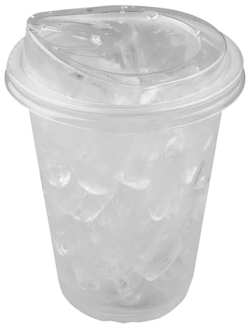 AIOS 50 x PET Takeaway Cups with Sip Through Lids (300ml/11oz)