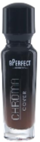 BPerfect Chroma Cover Mattierende Grundierung – Flüssiges Gesichts-Make-up mit Hyaluronsäure und Vitamin E – Weiches mattes Finish – 30ml – Shade 34 - N11 Deep Rich Chocolate