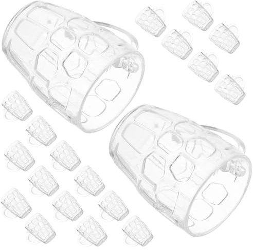 IMIKEYA 50Pcs Mini Plastic Beer Mugs Clear Plastic Beer Glasses Shot Glasses Reusable Beer Stein Tasting Glasses Whiskey Juice Cups for Drinking Beer Festival Party BBQ