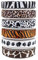 CWPFVQA 6 Rollen Strukturiertes Bedrucktes Band, Band Mit Leopardenmuster, Stoff Mit Leopardenmuster, Trauerband Personalisiert, Kuchenband In Kuchendekoration, Ripsband