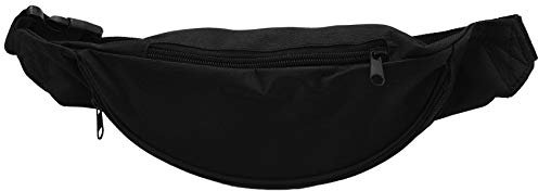 Yurhuit Fanny Pack Damen Herren Unisex Guerteltasche Reissverschlusstasche schwarz