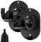 Heavy Duty Curtain Rod Hooks - No Drill Curtain Rod Brackets, Self-Adhesive Support | 2PCS Curtain Rod Holder for Kitchen, Bathroom, No-Drill Curtain Rod Hanger, Strong Adhesive Curtain Hooks for Home