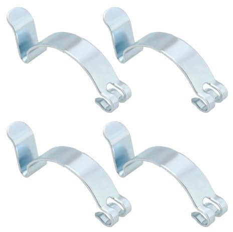 OTOTEC 4 Piezas Clip de Resorte de Filtro de Aire de Coche Plateado Clips de Filtro de Aire de Coche Clip de Caja de Carcasa para de Filtros de Aire de Coche Abrazadera de Carcasa de Limpiador