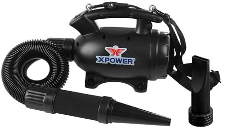 XPOWER Electric Air Duster for Dusting Drying Inflating Blowing Vacuuming Car Detailing Computer Leaf Blowing High Performance Motor Eco-Friendly (A-5S)