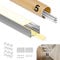 GEEKLUX Perfil de suspensión LED de 2 m (total de 10 m), perfil de aluminio en U para tiras LED de 40 mm o dobles, con placa para colgar y tapas de color blanco lechoso, 2000 x 48,5 x 35 mm