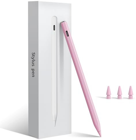 Pencil for iPad 2025-2018, Fast Charge, Palm Rejection, Tilt Sensitivity Stylus Pen for Apple iPad 10th/11th A16 & 9th-6th Generation, Air M2 M3 13/11/5-3rd, Pro M4 13/11/12.9, Mini 7th/6th/5th
