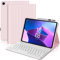 JADEMALL Funda Teclado para Lenovo Tab M10 Plus 10.6, Teclado Magnético Extraíble Inalámbrico Bluetooth con Español Ñ para Tablet Lenovo Tab M10 Plus (3.ª generación) 10.6 Pulgadas 2022, Rosa
