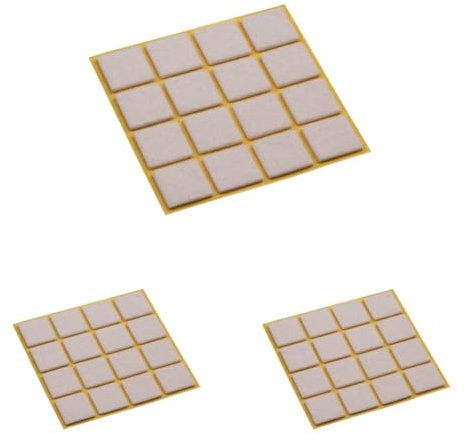 Metafranc Filz-Gleiter TopSoft 20 x 20 mm - selbstklebend - beige - 16 Stück - Effektiver Schutz Ihrer Möbel & Stühle/Möbelgleiter-Set für empfindliche Böden/Stuhlgleiter/Bodengleiter / 644806