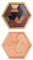 ifundom 2 Sätze Sechseckige Scheibenbausteine Puzzle-Brett Spiel Rätsel Für Kinderpuzzle Kleinkinder Zappeln Sechseckiges Holzpuzzle Pädagogisches Hexagon-Puzzle Hölzern