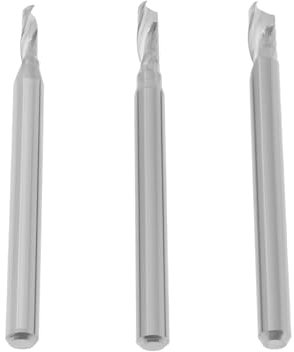 LT Easiyl 3Pcs Spiral Upcut Router Bits 1/8 Carbide Tungsten Steel Router Drill Bits for MDF PVC Acrylic Solid Wood Particle Board Plywood