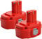 2X PA18 Ni-MH Replacement for PA18 1834 1822 1823 1835 8391D 192827-3 192829-9 193159-1193102-0
