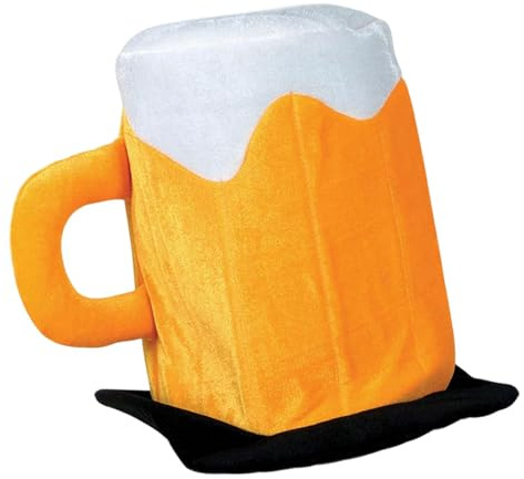 KiBcsLic Sombrero de Jarra de Cerveza, Divertido Sombrero de Jarra de Cerveza para Gatear, Disfraz de