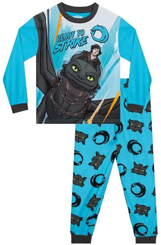 How To Train Your Dragon Boys Pyjamas, Long Sleeve Kids Pyjamas, Dragon Boys' Pyjama Sets, Ages 5 To 13 Years