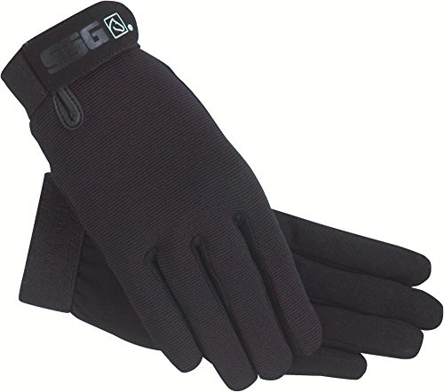 SSG All Weather Riding Gloves Mens Large Black/Black