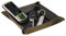 Wedo 750130107 Hosentaschen-Depot (Aufbewahrungsablage Kunstleder) braun